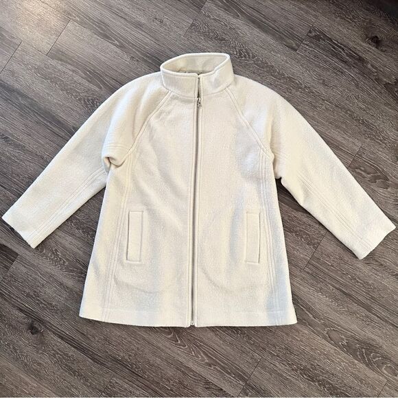 J. Crew Jackets & Blazers - J.Crew Swingy Mockneck Coat Italian Blended Wool